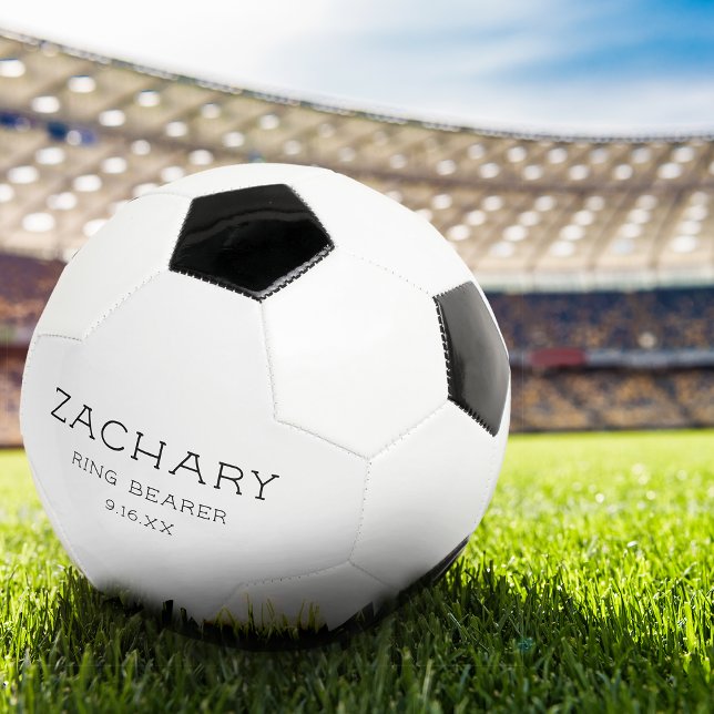 Customised Wedding Ring Bearer Keepsake Soccer Ball (Customized Wedding Ring Bearer Keepsake Soccer Ball)