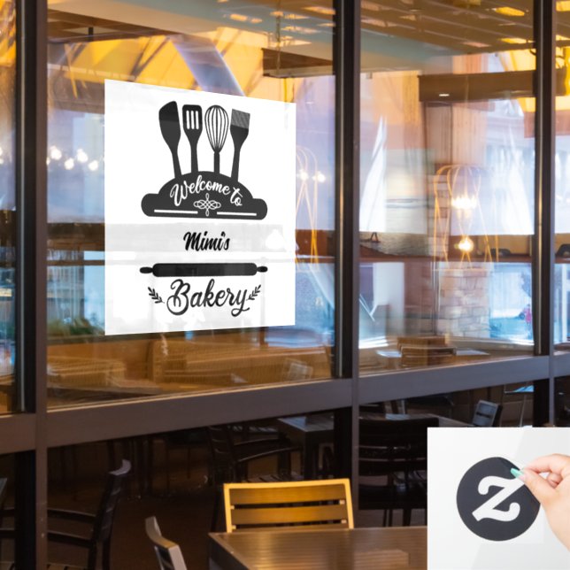 Customised Welcome To Bakery (Restaurant Window)