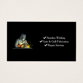 Customised Welder Business Card Industrial Metal