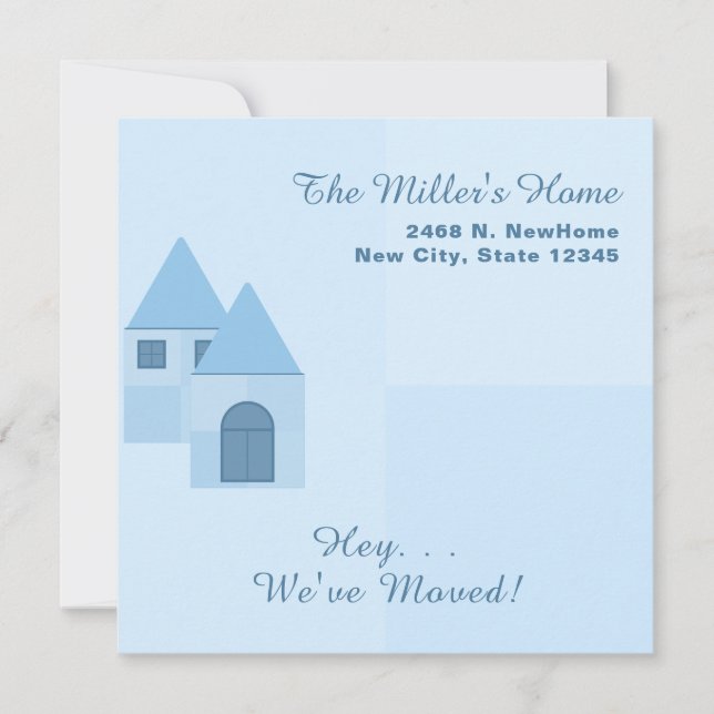 Customised We've Moved & Housewarming Party Invite (Front)