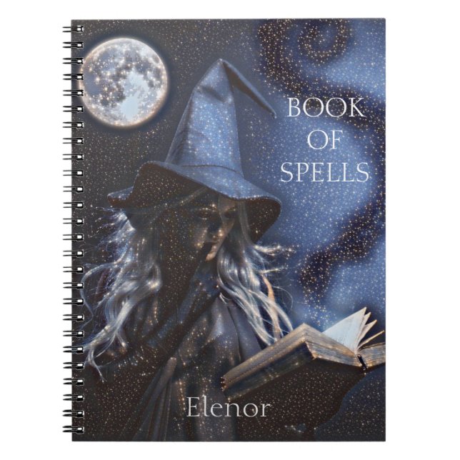Customised Witch's Book Of Spells Notebook (Front)