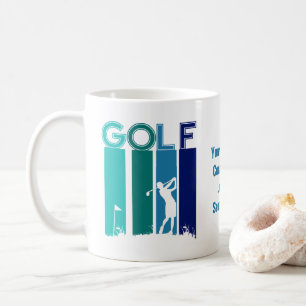 Customised Woman Golfer Coffee Mug