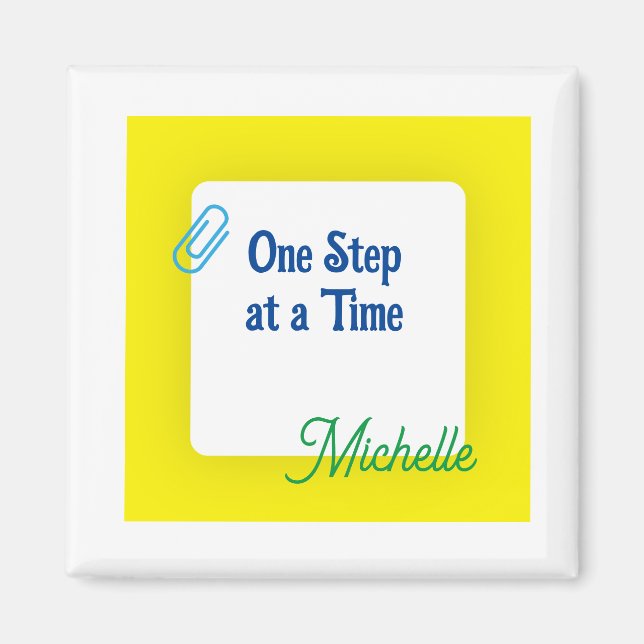 Customised Yellow   Magnet (Front)