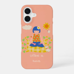 Customised Yogi Girl Meditation iPhone 16 Case