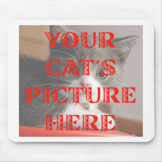 Customised Your Cat's Photo Mouse Pad