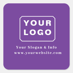 Customised Your Logo Stylish Minimal Business logo Square Sticker