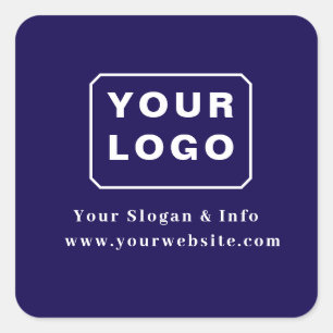 Customised Your Logo Stylish Minimal Business logo Square Sticker