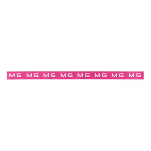 Customised Your Own Brand Logo Pink Colour Ribbon  Satin Ribbon