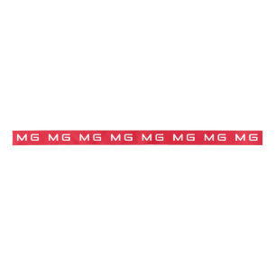 Customised Your Own Brand Logo Red Colour Ribbon Satin Ribbon