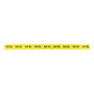 Customised Your Own Brand Logo Yellow colour. Satin Ribbon