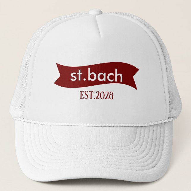 Customised Your Own logo And Text Stylish Modern  Trucker Hat (Front)