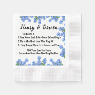 Customised Your Own Name Wedding Monogram Paper. Napkin