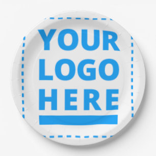 Customised Your Text or Logo Here 2 Inch Square Bu Paper Plate