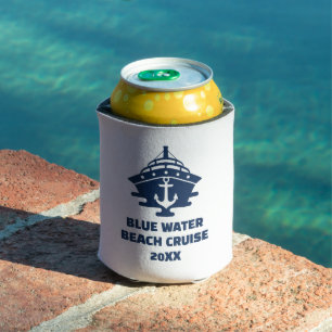 Customiz Nautical Anchor Beach Party Can Cooler