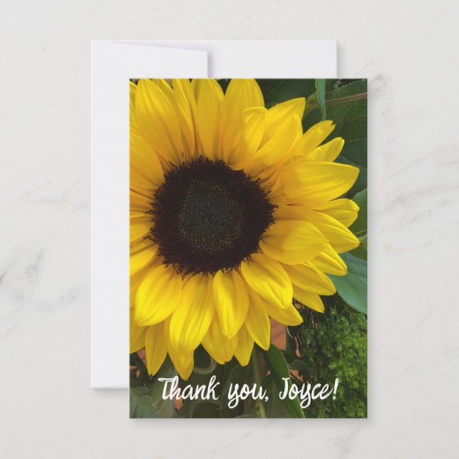 Customizabe Cheerful "Thank You" Card (Front)