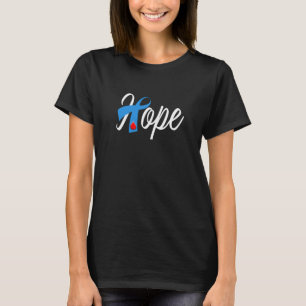 Customizable 1 Diabetes Blue Ribbon Awareness HOPE T-Shirt