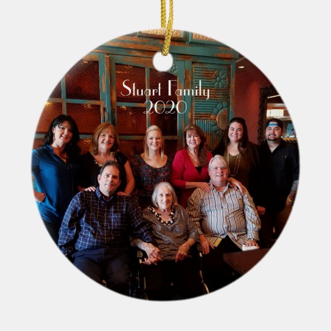 Customizable 2-sided Christmas Ornament (Front)