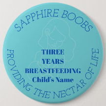 Customizable 3 year breastfeeding milestone badge