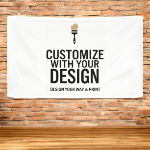 Customizable 3'x5' Blank Event Display Sign Banner