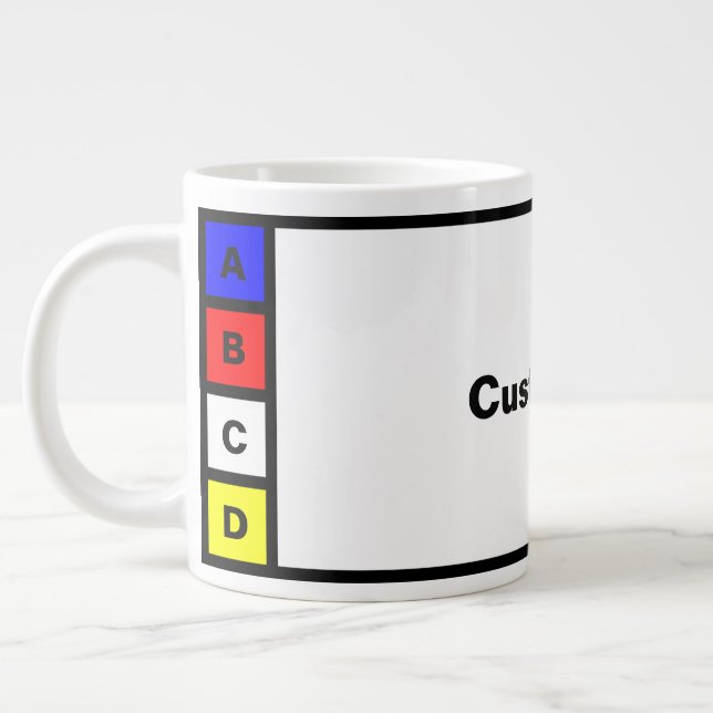 Customizable 4 letter word Mug (Left)
