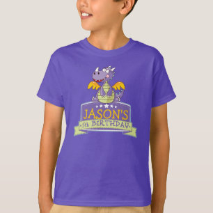 CUSTOMIZABLE 5th BIRTHDAY Dinosaur GRAPHIC Tee