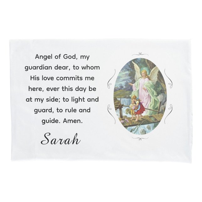 Customizable Angel of God Pillowcase (Creator Uploaded)