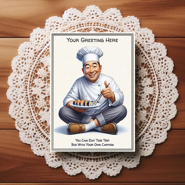 Customizable Any Occasion Cooking / Chef Postcard (Creator Uploaded)