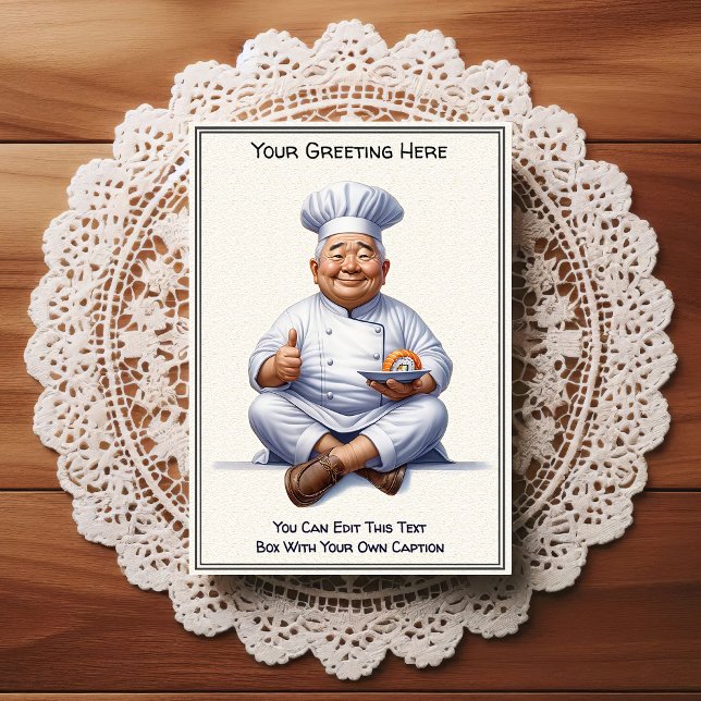 Customizable Any Occasion Cooking / Chef Postcard (Creator Uploaded)