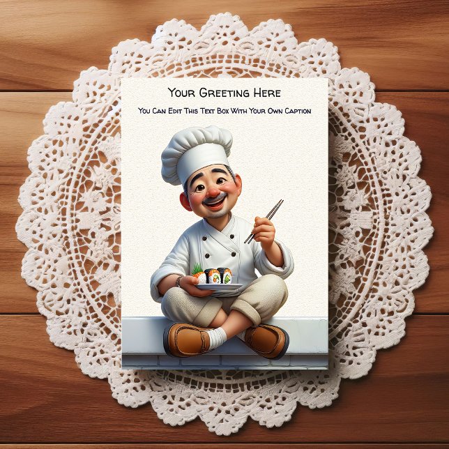 Customizable Any Occasion Cooking / Chef Postcard (Creator Uploaded)