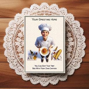 Customizable Any Occasion Cooking / Chef Postcard