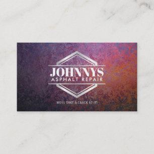 Customizable Asphalt Repair Business Cards