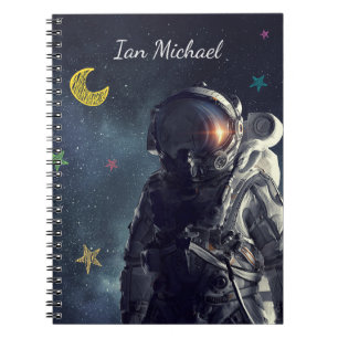 Customizable Astronaut Space Themed  Notebook