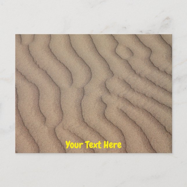 Customizable Atacama Desert sand ripples Postcard (Front)
