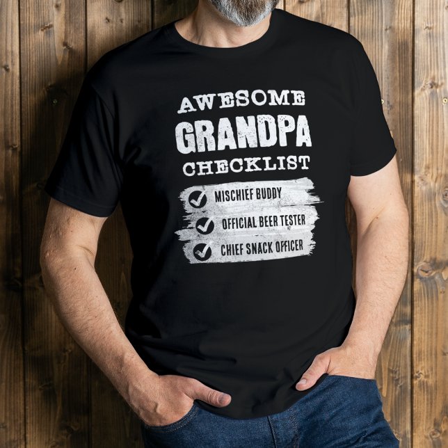 Customizable Awesome Grandpa Funny T-Shirt (Creator Uploaded)