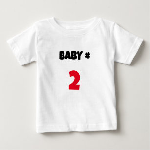 Customizable Baby # Announcement Baby T-Shirt