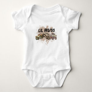 Customizable Baby Monster Truck Birthday Party Bodysuit
