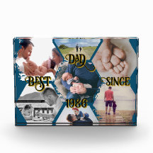 Customizable 'Best Dad Since' Photo Block