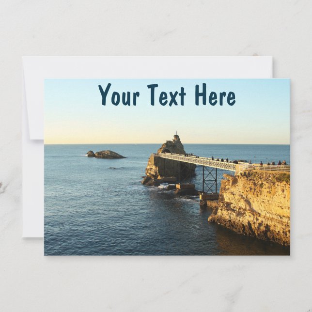 Customizable Biarritz card (Front)