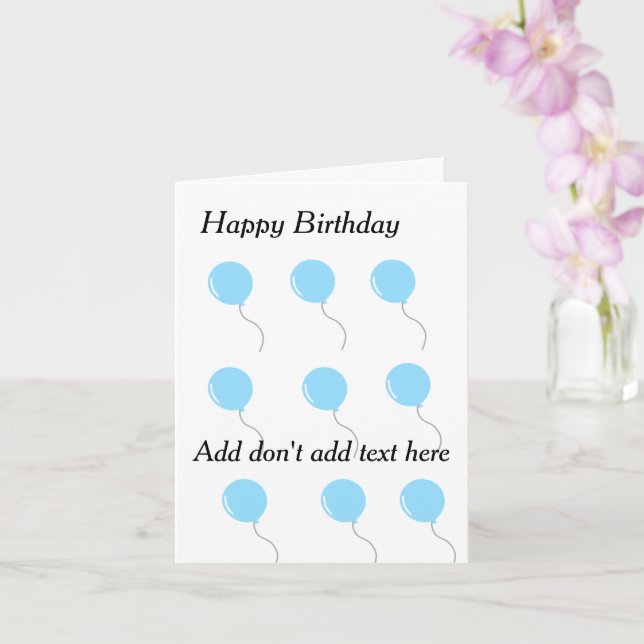 Customizable birthday cards (Orchid)