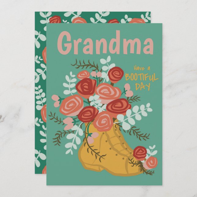 Customizable Bootiful Day - Greeting Card (Front/Back)
