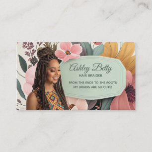 Customizable Braider Business Cards