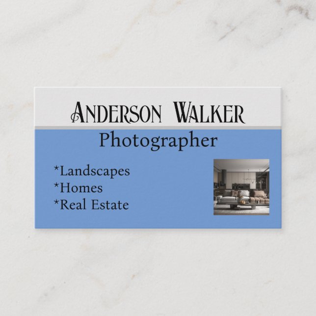 Customizable Business Card Template (Front)