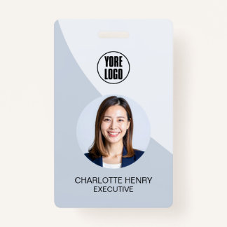 Customizable Business ID Card | Minimal Employee  ID Badge