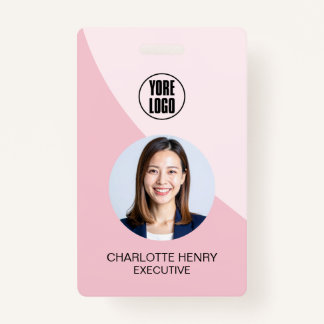Customizable Business ID Card | Minimal Employee  ID Badge