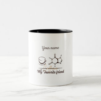 Customizable Caffeine Molecule Mug for Pharmacists