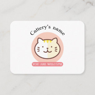 Customizable Cattery Business Card