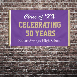 Customizable! Celebrate any year reunion banner