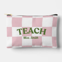 Customizable Checkered Teach Pouch