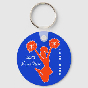 Customizable Cheer Keychains YOUR COLORS and TEXT