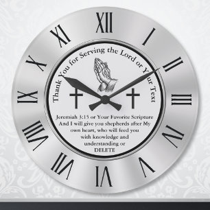 Customizable Christian Clock with Bible Verse